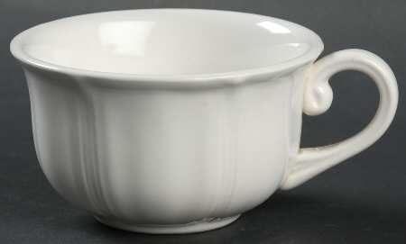 Colonial White Flat Cup