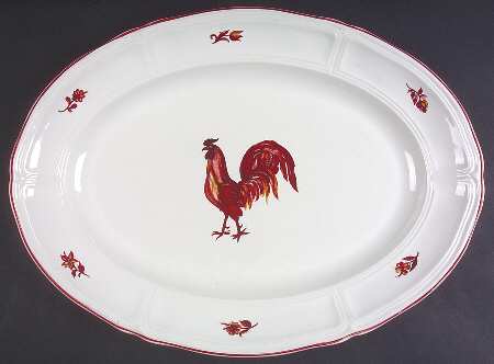 Mr. Rooster 15" Oval Serving Platter