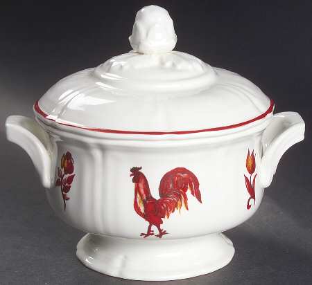 Mr. Rooster Sugar Bowl & Lid