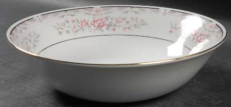 Donna (Gold Verge) 9" Round Vegetable Bowl