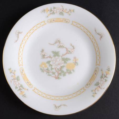 Jade Tree (Gold Trim) Bread & Butter Plate