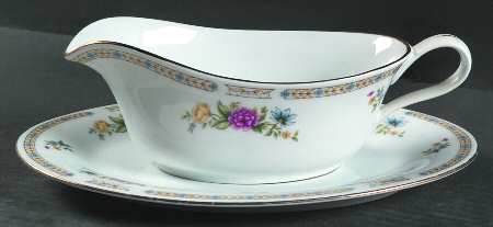 Ling Rose Gravy Boat & Underplate
