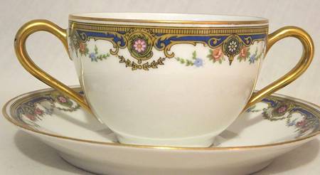 BOJ1 Flat Bouillon Cup & Saucer