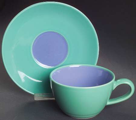 Colorways Flat Cup & Saucer Set