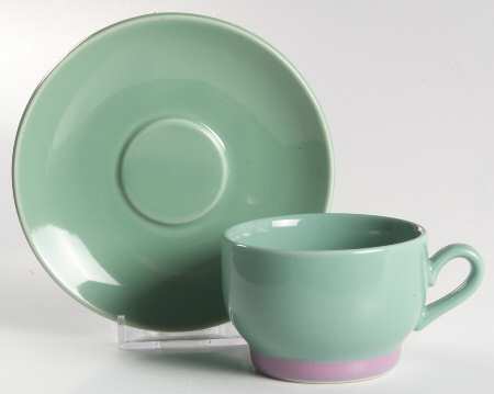 Colorways Flat Demitasse Cup & Saucer Set