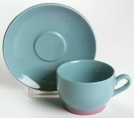 Colorways Flat Demitasse Cup & Saucer Set