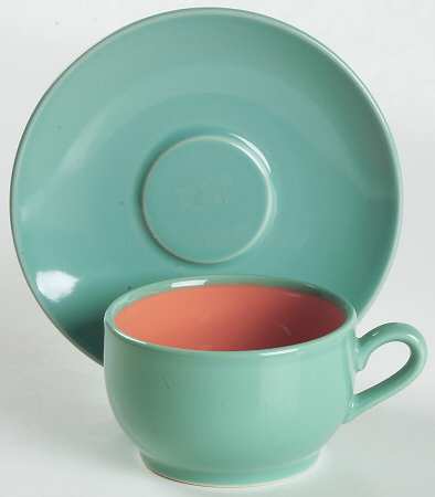 Colorways Flat Demitasse Cup & Saucer Set