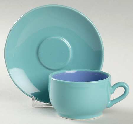 Colorways Flat Demitasse Cup & Saucer Set