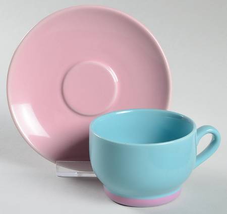 Colorways Flat Demitasse Cup & Saucer Set