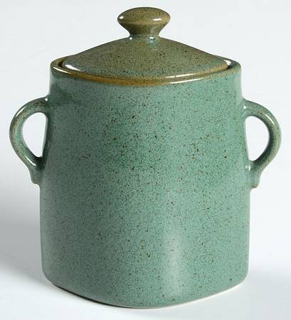 Green Tea (Round) Sugar Bowl & Lid