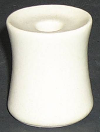 Linen (Round, Matte Textured) Single Light Candlestick