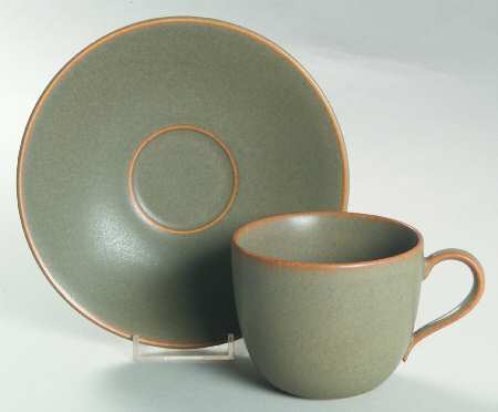 Sage (Round) Flat Cup & Saucer Set
