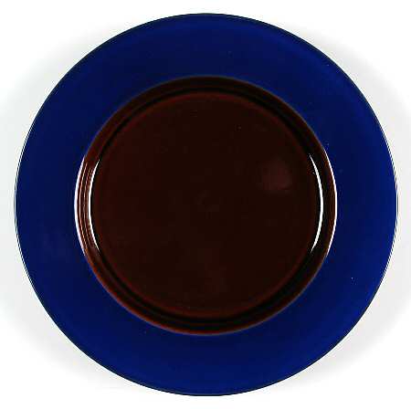 Yo Han Cobalt Blue and Mahogany Salad Plate