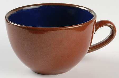 Yo Han Rust Cobalt Blue Cup-Cafe Au Lait