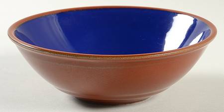 Yo Han Rust Cobalt Blue Coupe Cereal Bowl
