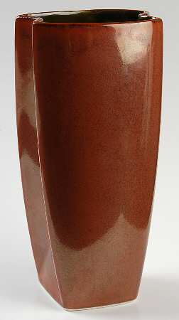 Yo Han Rust Olive Green 9" Vase