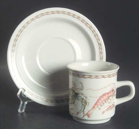 Coquillage Flat Cup & Saucer Set