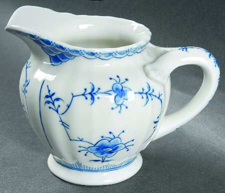 Blue Fjord (Scalloped) Creamer