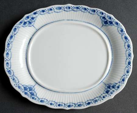 Blue Fjord (Scalloped) Underplate for Sauce Boat