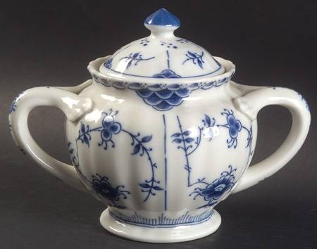 Blue Fjord (Smooth) Sugar Bowl & Lid