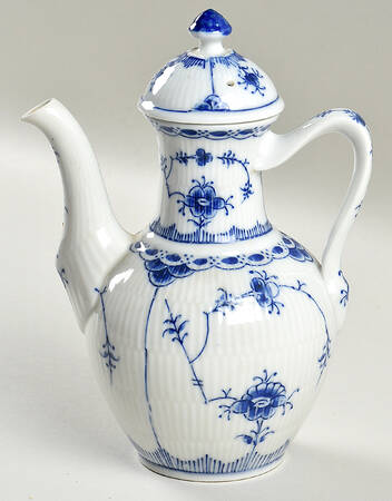 Blue Fjord (Smooth) Mini Coffee Pot & Lid