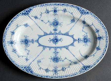 Blue Fjord (Smooth) 12" Oval Serving Platter