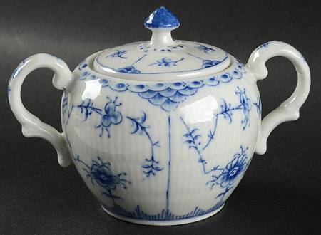 Blue Fjord (Smooth) Sugar Bowl & Lid