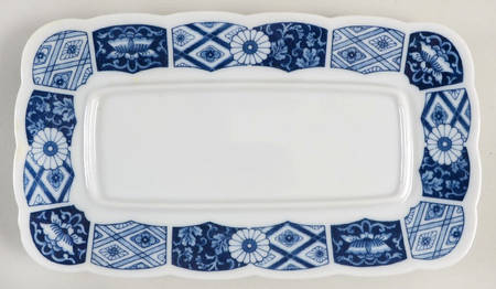 Blue Imari (L & M) 1/4 Lb Butter No Lid