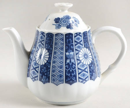 Blue Imari (L & M) Teapot & Lid