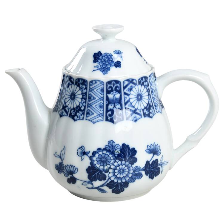 Blue Imari (L & M) Teapot & Lid