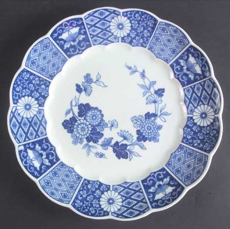 Blue Imari (L & M) 12" Chop Plate (Round Platter)