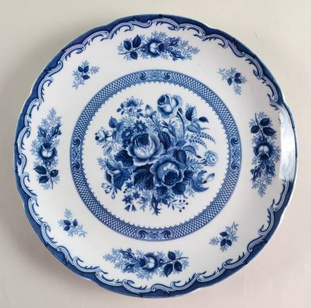 Blue Rose 12" Chop Plate (Round Platter)