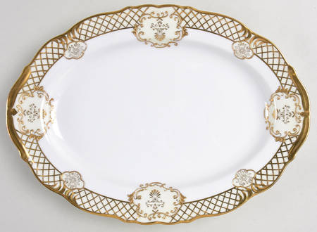 Golden Symphony (L & M) 12" Oval Serving Platter