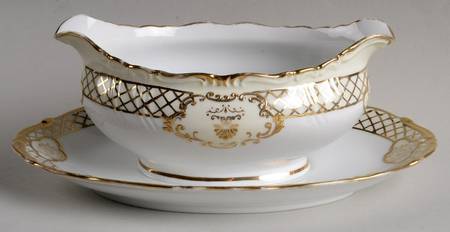 Golden Symphony (L & M) Gravy Boat with Attached Underplate