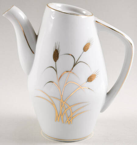 Gold & Silver Wheat (Lm) Coffee Pot No Lid