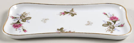 Pompadour Rose (Gold Trim) Dresser Tray