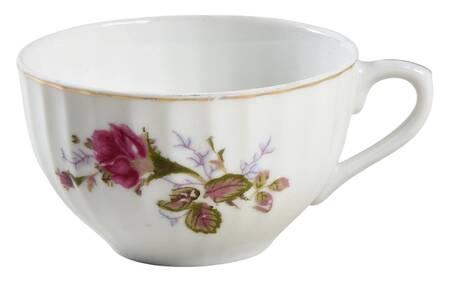 Pompadour Rose (Gold Trim) Snack Cup