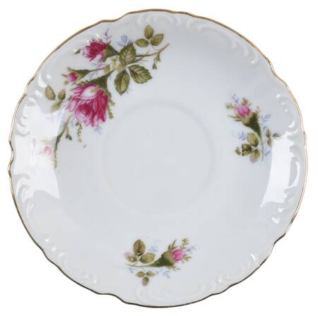 Pompadour Rose (Gold Trim) Saucer