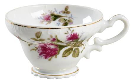 Pompadour Rose (Gold Trim) Footed Cup