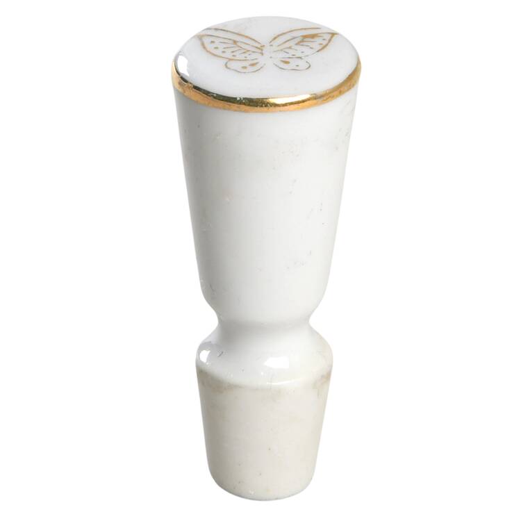 Pompadour Rose (Gold Trim) Stopper for Perfume Bottle