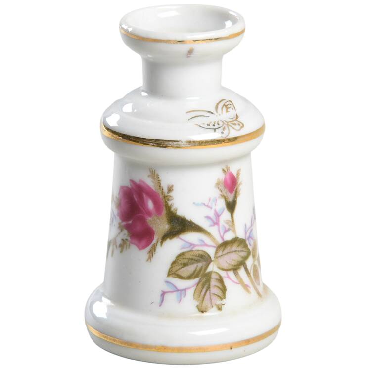 Pompadour Rose (Gold Trim) Perfume Bottle No Stopper