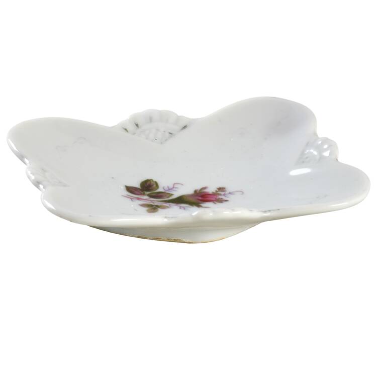 Pompadour Rose (Gold Trim) Small Ashtray