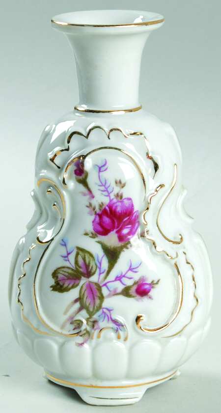 Pompadour Rose (Gold Trim) Perfume Bottle No Stopper
