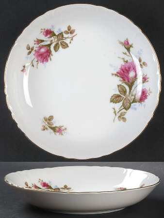 Pompadour Rose (Gold Trim) Coupe Soup Bowl