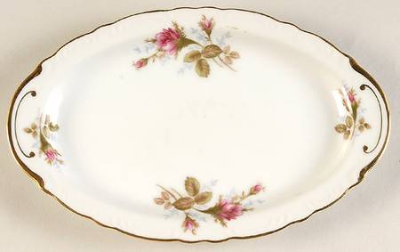 Pompadour Rose (Gold Trim) Relish/Gravy Underplate