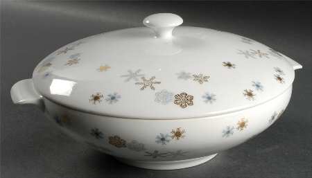 Snow Star Round Covered Vegetable