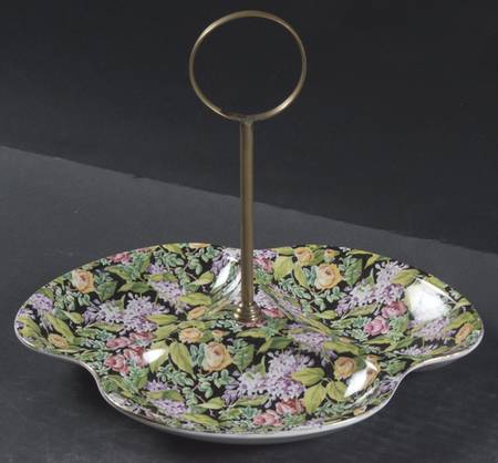 Black Beauty 3-Part Relish with Center Metal Handle by Lord Nelson
