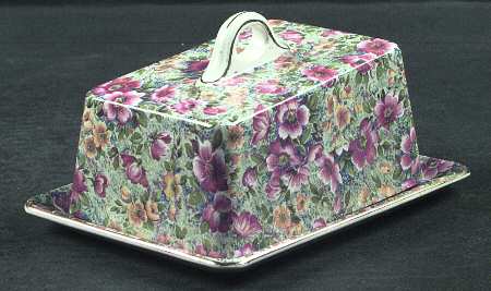 Briar Rose Cheese Dish with Lid (Wedge) by Lord Nelson