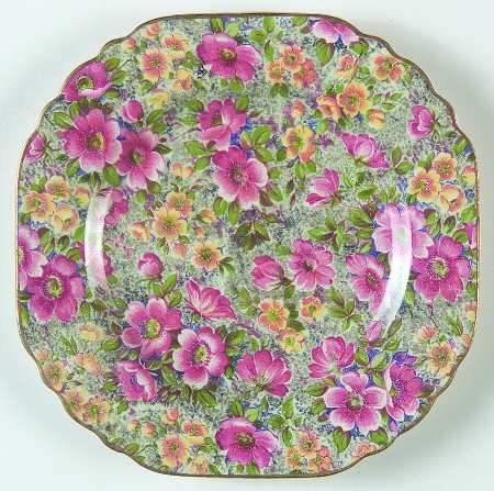 Briar Rose Small Octagonal Bread & Butter Plate by Lord Nelson