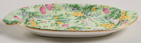 Green Tulip Tray for Salt and Pepper Set